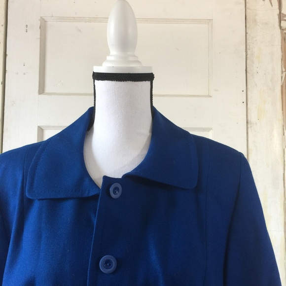 😊PENDLETON Plus Cobalt Blue Button Up Jacket - Picture 2 of 8